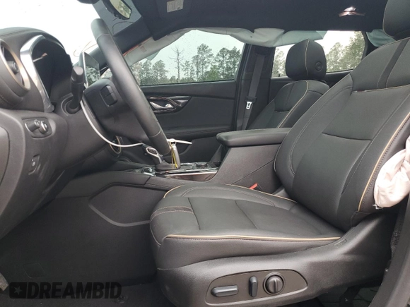 2024 Chevrolet Blazer Premier with VIN 3GNKBFRS3RS160493, listed as a Copart auction lot 53857315 with 12,722 mi miles and Salvage title. Bid and sale history available at DreamBid. Image 7.