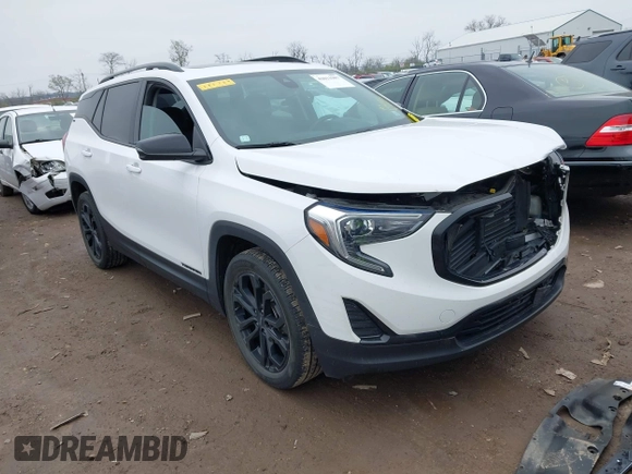 2021 GMC Terrain SLE with VIN 3GKALMEV9ML381769, listed as a IAAI auction lot 42011987 with 82,695 mi miles and . Bid and sale history available at carsss.com. Image 1.