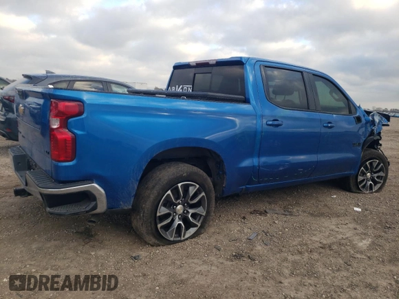 2022 Chevrolet Silverado 1500 LT with VIN 3GCPACED5NG594130, listed as a Copart auction lot 43987345 with 62,367 mi miles and Salvage Title. Bid and sale history available at carsss.com. Image 3.