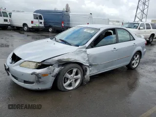 2005 Mazda 6 Sport with VIN 1YVHP80C255M56318, listed as a Copart auction lot 45031055 with 135,146 mi miles and Salvage Title. Bid and sale history available at DreamBid. Image 1.