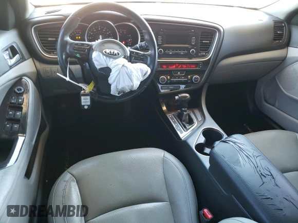 2015 Kia Optima EX with VIN 5XXGN4A72FG444555, listed as a Copart auction lot 88497455 with 176,229 mi miles and Salvage Title. Bid and sale history available at carsss.com. Image 8.
