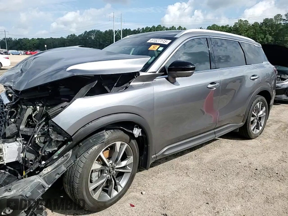 2023 Infiniti QX60 Luxe with VIN 5N1DL1FR2PC357625, listed as a Copart auction lot 61527115 with 50,177 mi miles and Salvage title. Bid and sale history available at DreamBid. Image 14.