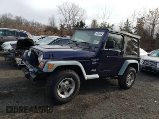1999 Jeep Wrangler Sport with VIN 1J4FY19S4XP467169, listed as a Copart auction lot 84559584 with 197,569 mi miles and Non Repairable. Bid and sale history available at carsss.com. Image 1.