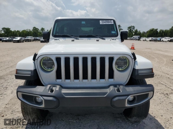 2019 Jeep Wrangler Unlimited Sahara with VIN 1C4HJXEG4KW577094, listed as a Copart auction lot 55409845 with 155,540 mi miles and Salvage title. Bid and sale history available at DreamBid. Image 5.