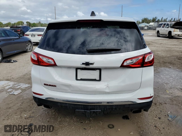 2020 Chevrolet Equinox LT with VIN 2GNAXLEX4L6105750, listed as a Copart auction lot 46660935 with 55,847 mi miles and Non Repairable. Bid and sale history available at carsss.com. Image 6.