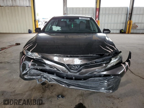 2019 Toyota Camry LE with VIN 4T1B11HK3KU290548, listed as a Copart auction lot 48233685 with 105,700 mi miles and Salvage Title. Bid and sale history available at carsss.com. Image 5.