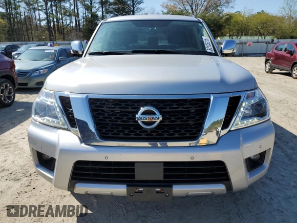 2018 Nissan Armada SL z VIN JN8AY2NC8JX500366, wystawiony jako Copart lot #52125215 z przebiegiem 132 818 mil mil oraz Szkoda całkowita • Salvage title. Historia ofert i sprzedaży dostępna na DreamBid. Obrazek 5.