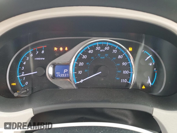 2012 Toyota Sienna XLE AAS with VIN 5TDYK3DC1CS279236, listed as a Copart auction lot 63329165 with 143,937 mi miles and Salvage title. Bid and sale history available at DreamBid. Image 9.
