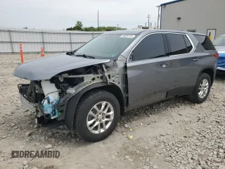 2020 Chevrolet Traverse LS with VIN 1GNEVFKW3LJ231556, listed as a Copart auction lot 58529715 with 97,841 mi miles and Salvage title. Bid and sale history available at DreamBid. Image 1.