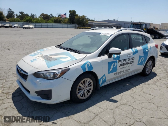 2018 Subaru Impreza Premium with VIN 4S3GTAB67J3725205, listed as a Copart auction lot 64421735 with 207,855 mi miles and Clean title. Bid and sale history available at DreamBid. Image 1.