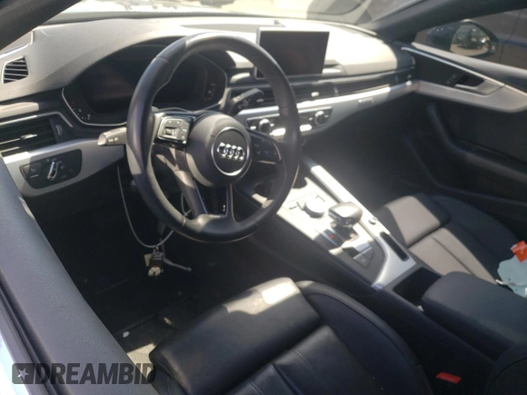 2018 Audi A5 Sportback Premium Plus with VIN WAUENCF56JA007314, listed as a Copart auction lot 47826323 with 35,571 mi miles. Bid and sale history available at carsss.com. Image 8.