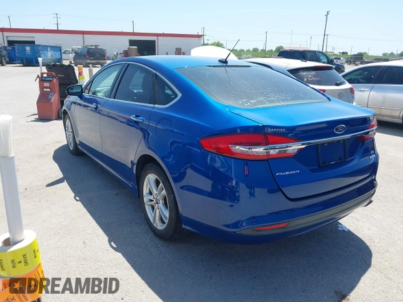 2018 Ford Fusion SE with VIN 3FA6P0HD4JR104172, listed as a IAAI auction lot 41997155 with 154,557 mi miles. Bid and sale history available at carsss.com. Image 3.