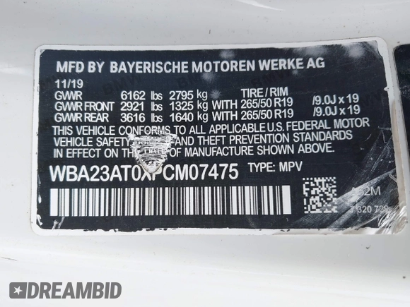 2023 BMW 4 Series 430i xDrive z VIN WBA73AP0XPCM26155, wystawiony jako IAAI lot #41131788 z przebiegiem 16 901 mil mil oraz . Historia ofert i sprzedaży dostępna na DreamBid. Obrazek 9.