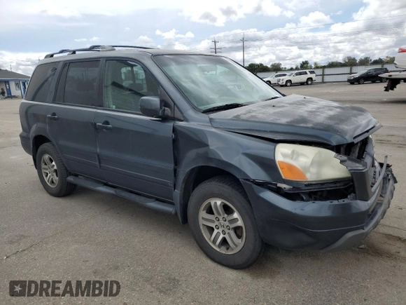 2003 Honda Pilot EX z VIN 2HKYF18563H543125, wystawiony jako Copart lot #56541455 z przebiegiem 241 804 mil mil oraz Szkoda całkowita • Salvage title. Historia ofert i sprzedaży dostępna na DreamBid. Obrazek 4.