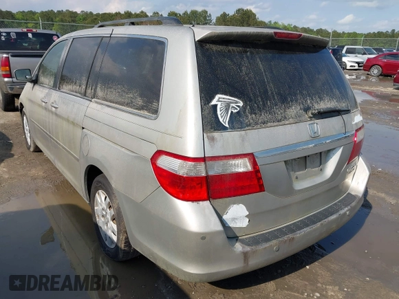 2005 Honda Odyssey TOURING with VIN 5FNRL38875B005926, listed as a IAAI auction lot 42007315 with 1 mi miles. Bid and sale history available at carsss.com. Image 3.