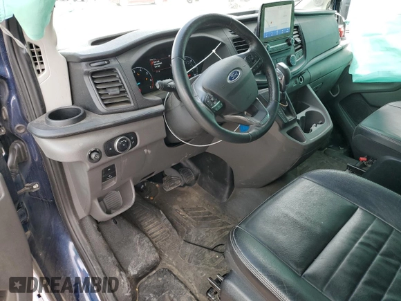 2021 Ford Transit with VIN 1FBAX9CG4MKA02913, listed as a Copart auction lot 86666774 with 29,881 mi miles and Salvage Title. Bid and sale history available at DreamBid. Image 8.