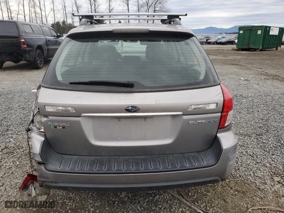 2008 Subaru Outback (Natl) i with VIN 4S4BP61C987302191, listed as a Copart auction lot 83853184 with 196,369 mi miles and Salvage Title. Bid and sale history available at carsss.com. Image 6.