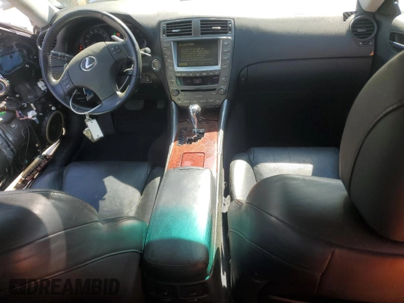 2006 Lexus IS 250 with VIN JTHCK262365003626, listed as a Copart auction lot 50768335 with 252,699 mi miles and Salvage Title. Bid and sale history available at DreamBid. Image 8.
