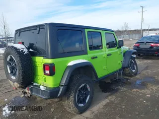 2021 Jeep Wrangler Unlimited Rubicon with VIN 1C4JJXFM1MW797737, listed as a IAAI auction lot 41371288 with 48,129 mi miles. Bid and sale history available at carsss.com. Image 4.