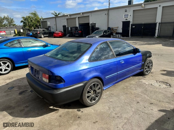 2000 Honda Civic Si with VIN 1HGEM1159YL121874, listed as a Copart auction lot 87539595 with 150,000 mi miles and Clean Title. Bid and sale history available at carsss.com. Image 4.