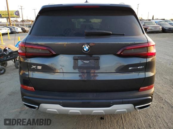 2021 BMW X5 sDrive40i with VIN 5UXCR4C01M9F30552, listed as a Copart auction lot 41111993 with Not Provided miles. Bid and sale history available at carsss.com. Image 6.