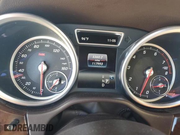 2017 Mercedes-Benz GLS 450 with VIN 4JGDF6EE7HA977726, listed as a Copart auction lot 60707555 with 117,993 mi miles and Salvage title. Bid and sale history available at DreamBid. Image 9.