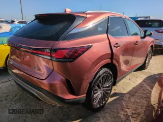 2023 Lexus RX with VIN 2T2BAMBA0PC006735, listed as a Copart auction lot 73767324 with Not Provided miles and Salvage Title. Bid and sale history available at carsss.com. Image 3.