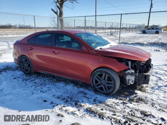 2020 Kia Forte GT-Line with VIN 3KPF34AD8LE207323, listed as a Copart auction lot 45308585 with 113,961 mi miles and Salvage Title. Bid and sale history available at carsss.com. Image 4.