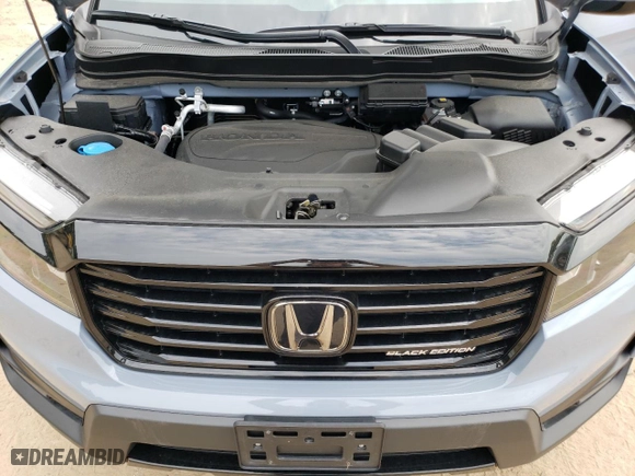 2023 Honda Ridgeline Black Edition with VIN 5FPYK3F83PB060563, listed as a Copart auction lot 67387644 with 8,343 mi miles and Salvage Title. Bid and sale history available at carsss.com. Image 11.