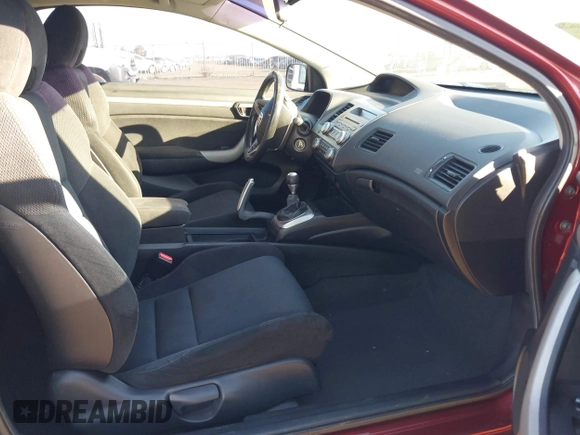 2008 Honda Civic Cpe Si with VIN 2HGFG21558H705042, listed as a IAAI auction lot 41878776 with 1 mi miles. Bid and sale history available at carsss.com. Image 5.
