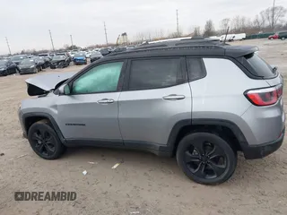 2020 Jeep Compass Latitude with VIN 3C4NJDBB5LT229144, listed as a IAAI auction lot 41448885 with 53,534 mi miles and . Bid and sale history available at DreamBid. Image 14.