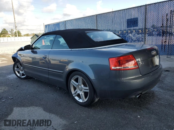 2008 Audi A4 2.0T z VIN WAUAF48H48K016882, wystawiony jako Copart lot #55767335 z przebiegiem 156 138 mil mil oraz Szkoda całkowita • Salvage title. Historia ofert i sprzedaży dostępna na DreamBid. Obrazek 2.