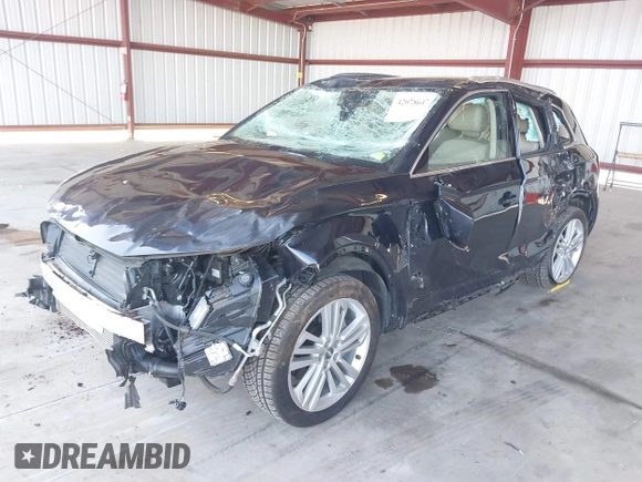 2018 Audi Q5 Prestige z VIN WA1CNAFY2J2225747, wystawiony jako IAAI lot #42078647 z przebiegiem 48 528 mil mil oraz . Historia ofert i sprzedaży dostępna na DreamBid. Obrazek 2.
