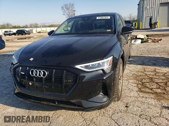 2021 Audi e-tron Sportback Premium Plus with VIN WA12AAGE9MB001276, listed as a Copart auction lot 47997464 with 35,672 mi miles and Salvage title. Bid and sale history available at DreamBid. Image 11.