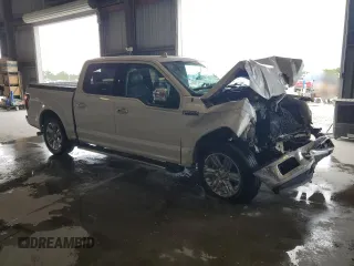 2018 Ford F-150 XL with VIN 1FTEW1C50JKD41485, listed as a Copart auction lot 55153695 with 99,193 mi miles and Salvage title. Bid and sale history available at DreamBid. Image 4.
