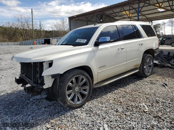 2015 Chevrolet Tahoe LTZ with VIN 1GNSCCKC9FR143064, listed as a Copart auction lot 45360745 with 140,751 mi miles and Salvage Title. Bid and sale history available at carsss.com. Image 1.