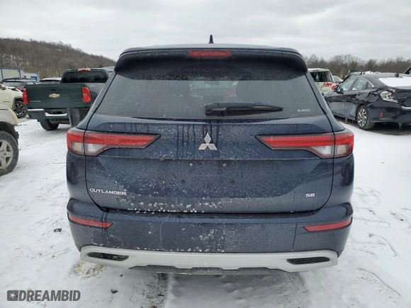 2023 Mitsubishi Outlander SE with VIN JA4J4UA87PZ057350, listed as a Copart auction lot 45981645 with 30,673 mi miles and Salvage Title. Bid and sale history available at carsss.com. Image 6.