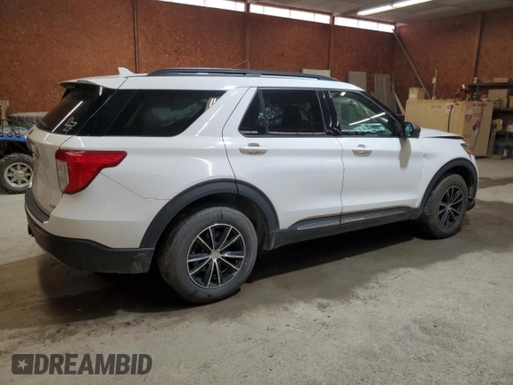 2020 Ford Explorer XLT z VIN 1FMSK8DH7LGA90191, wystawiony jako Copart lot #56458665 z przebiegiem 35 797 mil mil oraz Szkoda całkowita • Salvage title. Historia ofert i sprzedaży dostępna na DreamBid. Obrazek 3.