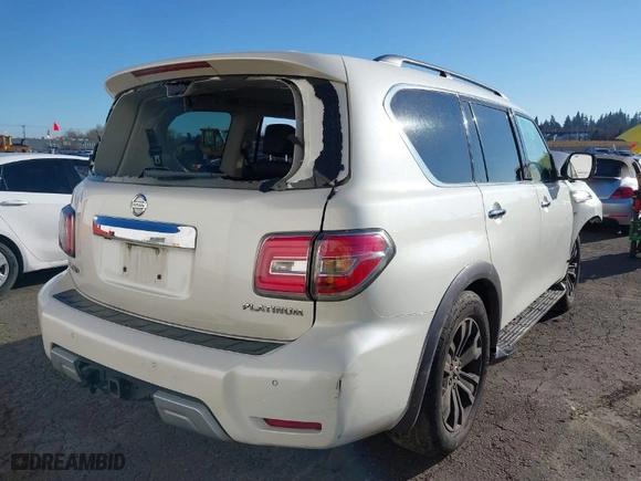 2018 Nissan Armada SL with VIN JN8AY2NC1JX500919, listed as a IAAI auction lot 40992591 with 108,453 mi miles. Bid and sale history available at carsss.com. Image 4.