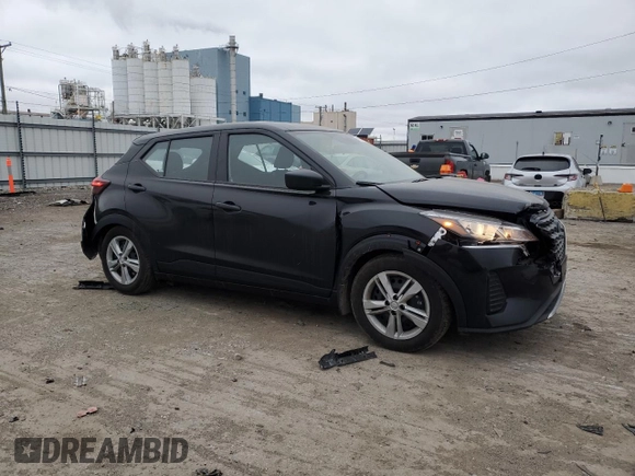 2024 Nissan Kicks S with VIN 3N1CP5BV8RL558261, listed as a Copart auction lot 41399465 with 4,132 mi miles and Salvage Title. Bid and sale history available at DreamBid. Image 4.