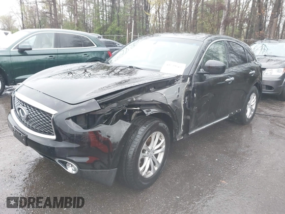 2017 Infiniti QX70 with VIN JN8CS1MW4HM413401, listed as a IAAI auction lot 41948069 with 105,062 mi miles. Bid and sale history available at carsss.com. Image 17.