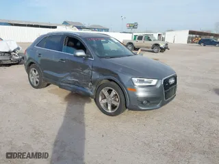 2015 Audi Q3 2.0T Premium Plus with VIN WA1EFCFS3FR014214, listed as a IAAI auction lot 41843129 with 77,966 mi miles. Bid and sale history available at carsss.com. Image 1.