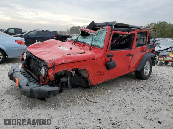2018 Jeep Wrangler JK Unlimited Sport S with VIN 1C4BJWDG1JL854754, listed as a Copart auction lot 81710803 with 0 mi miles and Non Repairable. Bid and sale history available at carsss.com. Image 1.