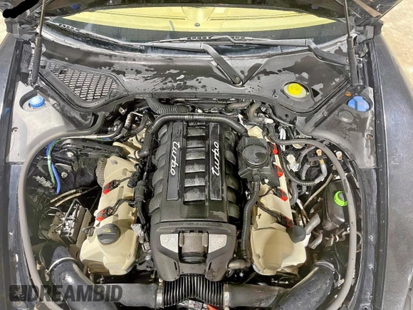 2010 Porsche Panamera Turbo with VIN WP0AC2A73AL091381, listed as a Copart auction lot 62614915 with 58,923 mi miles and Salvage title. Bid and sale history available at DreamBid. Image 7.