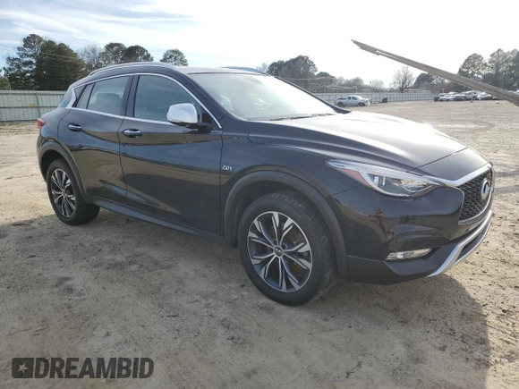 2018 Infiniti QX30 Luxury with VIN SJKCH5CR1JA044207, listed as a Copart auction lot 45310345 with Not provided miles and Salvage title. Bid and sale history available at DreamBid. Image 4.