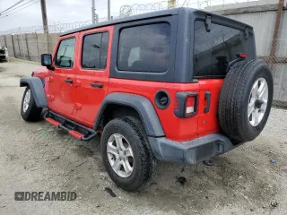 2019 Jeep Wrangler Unlimited Sport S with VIN 1C4HJXDN5KW653583, listed as a Copart auction lot 54567245 with 70,873 mi miles and Salvage title. Bid and sale history available at DreamBid. Image 2.