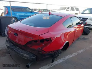 2010 Hyundai Genesis Coupe Premium with VIN KMHHT6KD6AU030624, listed as a IAAI auction lot 41093182 with 1 mi miles. Bid and sale history available at carsss.com. Image 4.