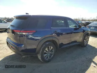 2022 Nissan Pathfinder S with VIN 5N1DR3ACXNC256066, listed as a Copart auction lot 45405115 with 28,851 mi miles and Salvage title. Bid and sale history available at DreamBid. Image 3.