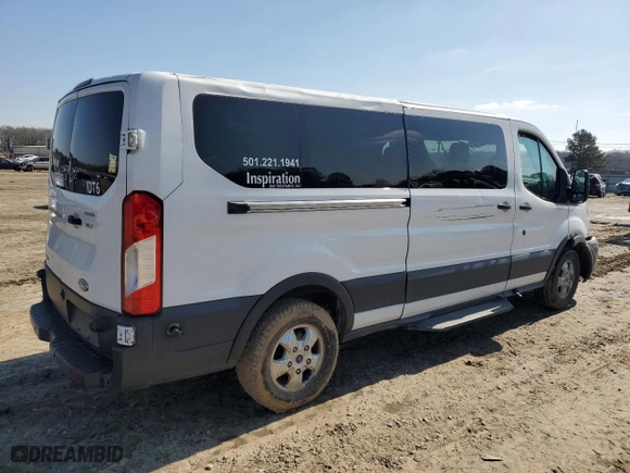 2018 Ford Transit Passenger Wagon XL with VIN 1FBZX2YG4JKA75505, listed as a Copart auction lot 45177795 with 183,203 mi miles and Salvage Title. Bid and sale history available at carsss.com. Image 3.
