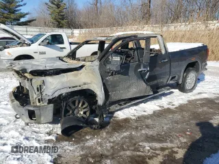 2020 GMC Sierra 3500HD Denali z VIN 1GT49WEY4LF127344, wystawiony jako Copart lot #88919375 z przebiegiem Nie podano mil oraz Nie do naprawy. Historia ofert i sprzedaży dostępna na DreamBid. Obrazek 1.